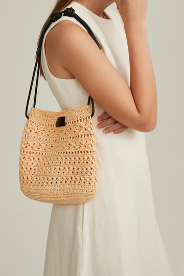 Raffia Cross Bag—BS002OA
