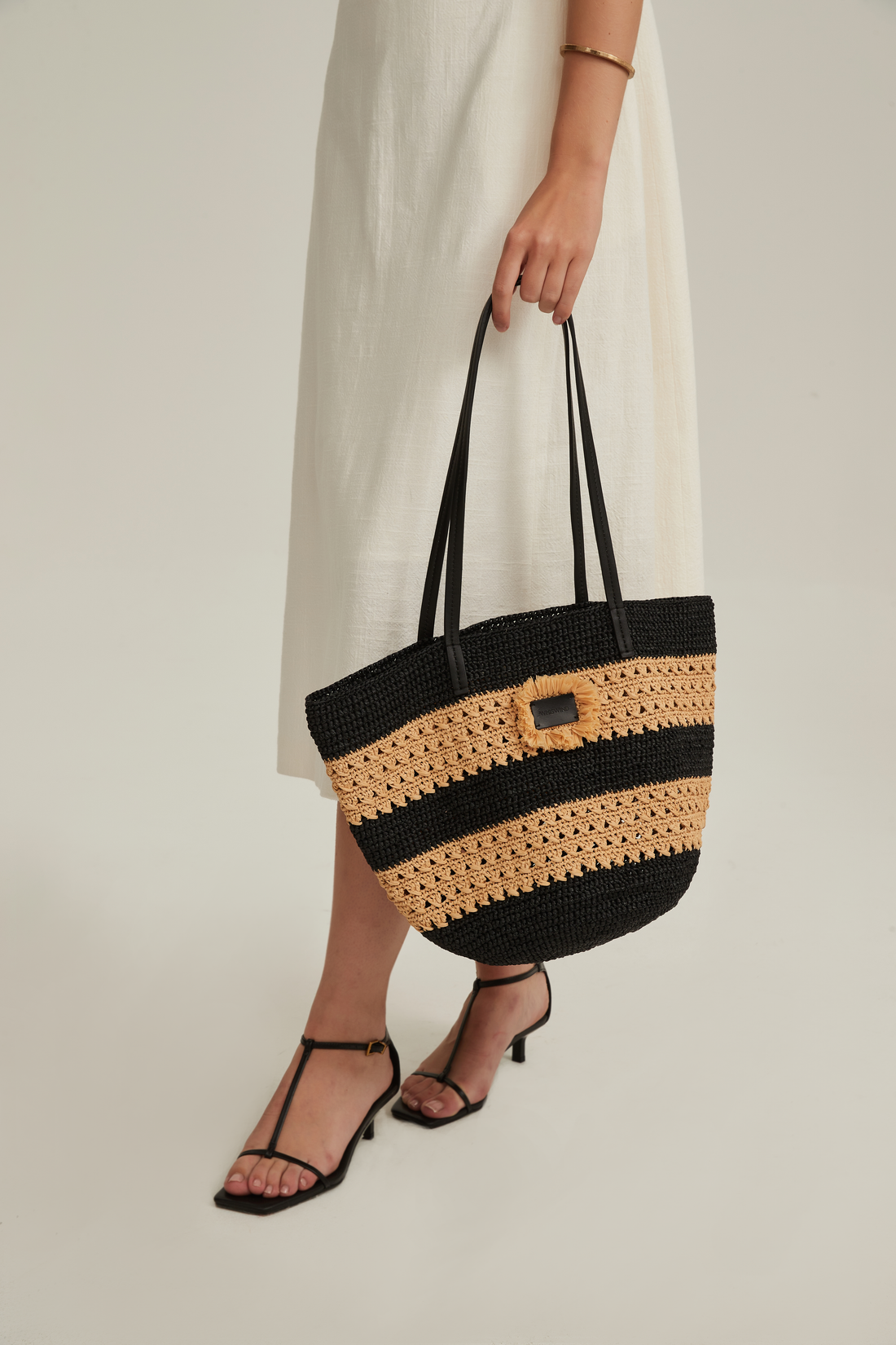 Raffia Tote Bag—BT001BLBE