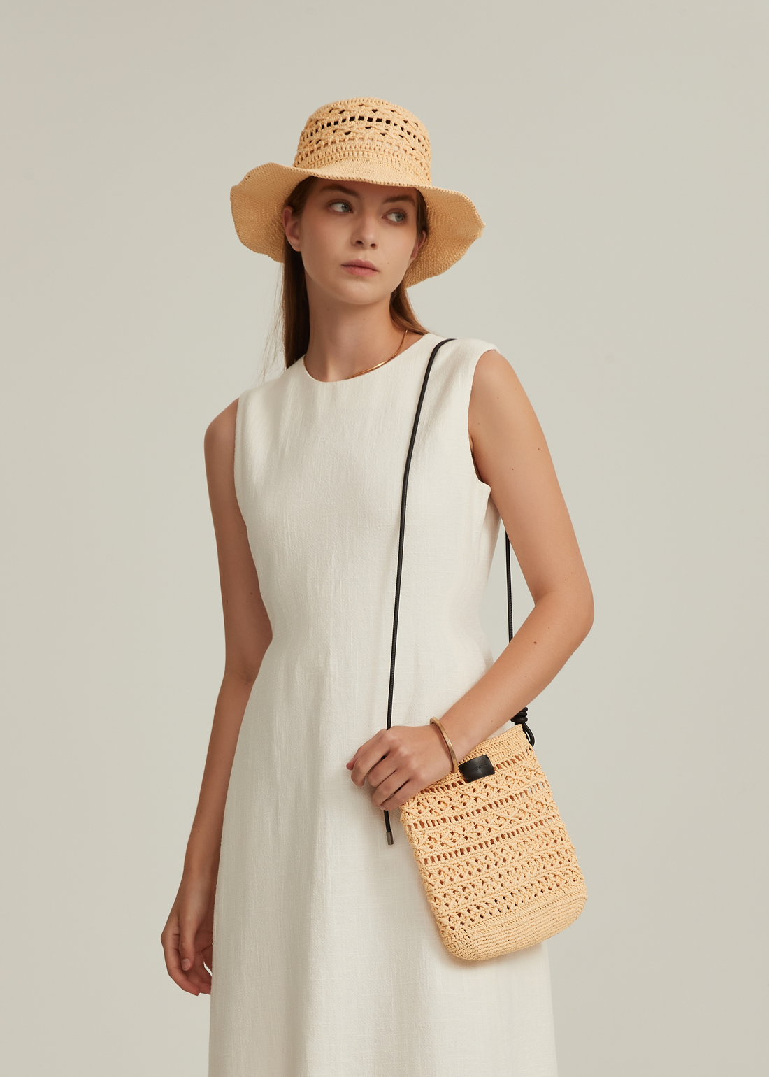 Raffia Cross Bag—BS002OA