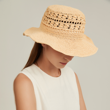 Flat Top Bucket Hat-HT002OA