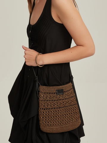 Raffia Cross Bag—BS002OL