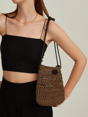 Raffia Cross Bag-BS002OL